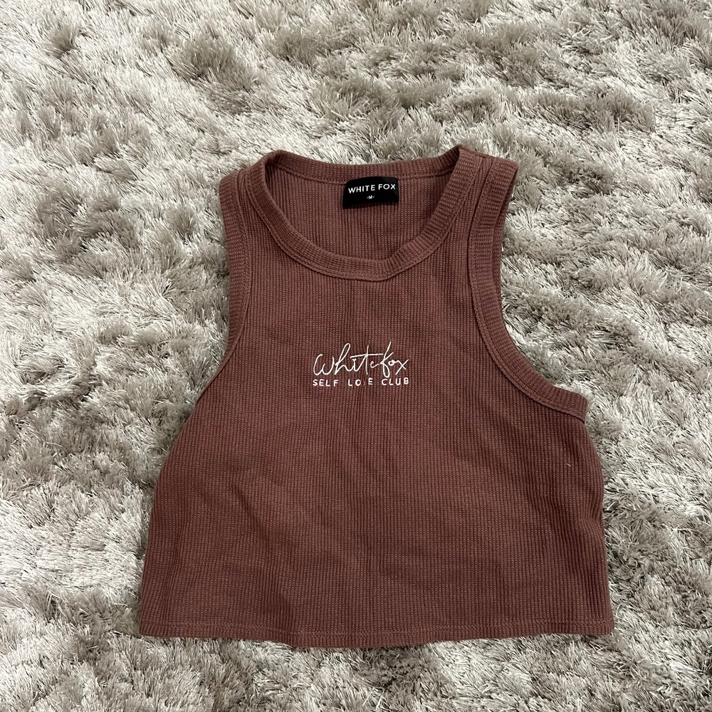 White fox tank top
